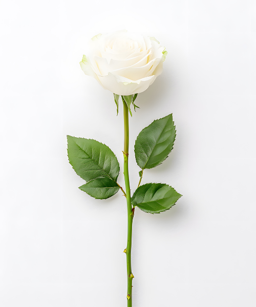 Graveside Visit by Celebrant - White Roses